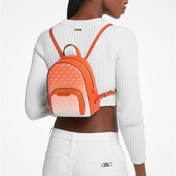 Michael Kors Backpack Jaycee Extra-Small Ombré Logo Convertible Backpack Poppy main image 4